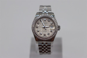 (已售)Rolex/劳力士 179384纪念纹镶钻女士腕表