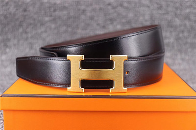 Hermes/爱马仕 金头双面腰带